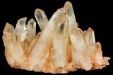 Tangerine Quartz Crystal Cluster - Madagascar #112805-2